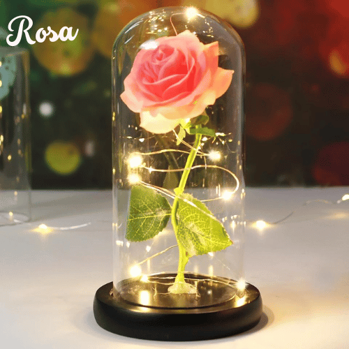 Luminária Rosa Eterna Glow Charm™ - OFERTA MÊS DOS NAMORADOS❤❤